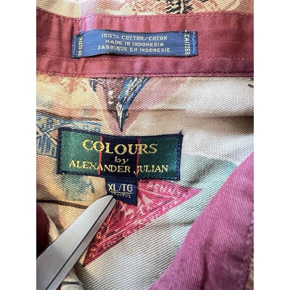 Vintage Colours Alexander Julian Shirt Adult XL Duck Print Outdoor Hunting Mens - Picture 6 of 8